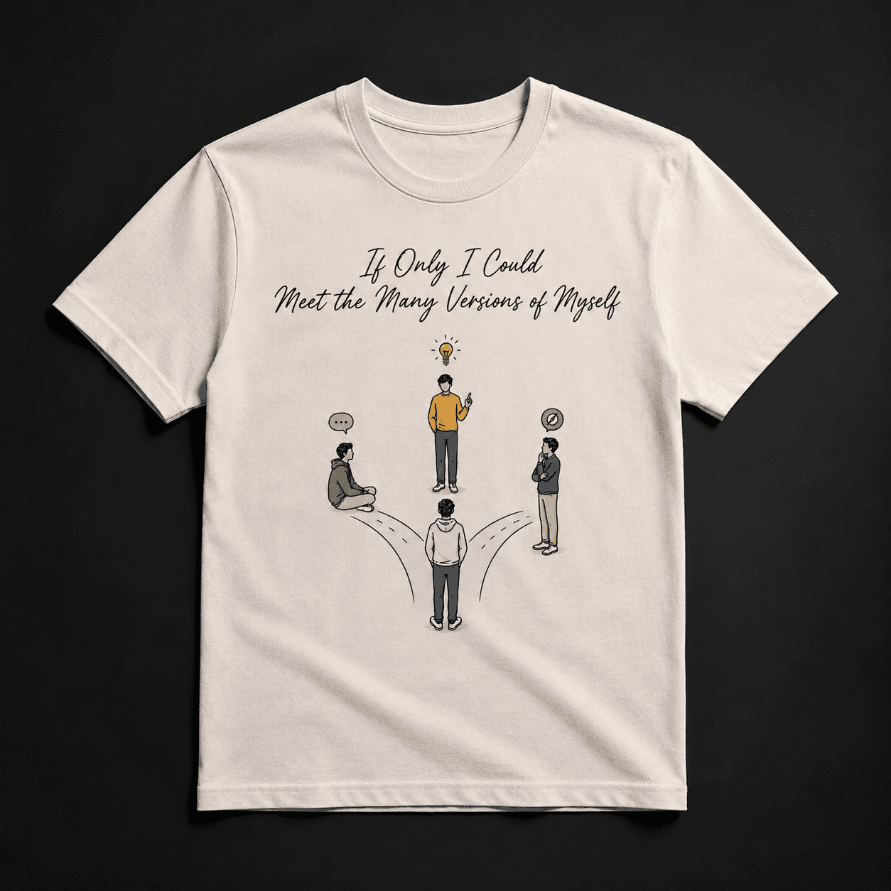 If Only I Could Meet the Many Versions of Myself - Unisex Oversized Standard T-Shirt - view 2
