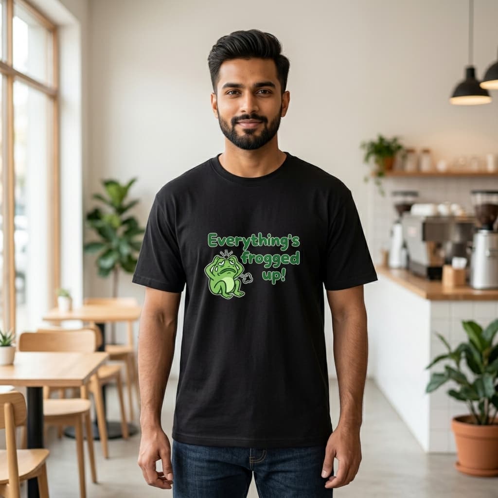 Everything's Frogged Up - Unisex Stretch T-shirt - view 2