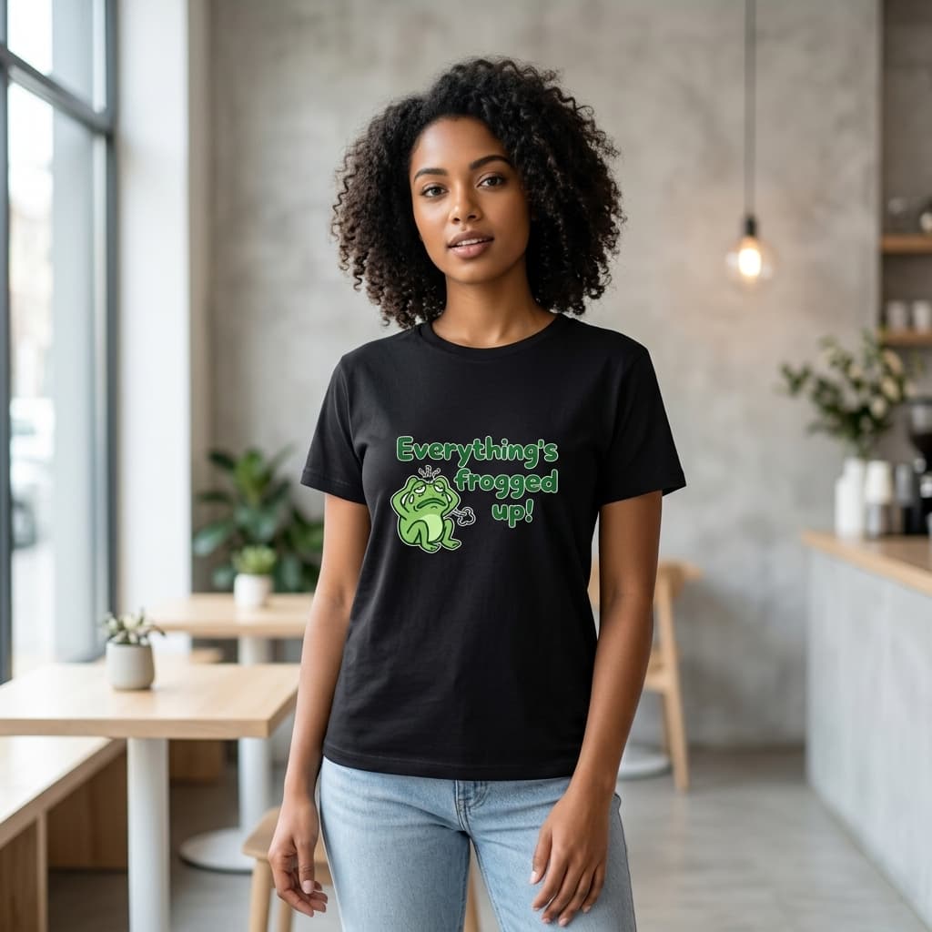 Everything's Frogged Up - Unisex Stretch T-shirt - view 3
